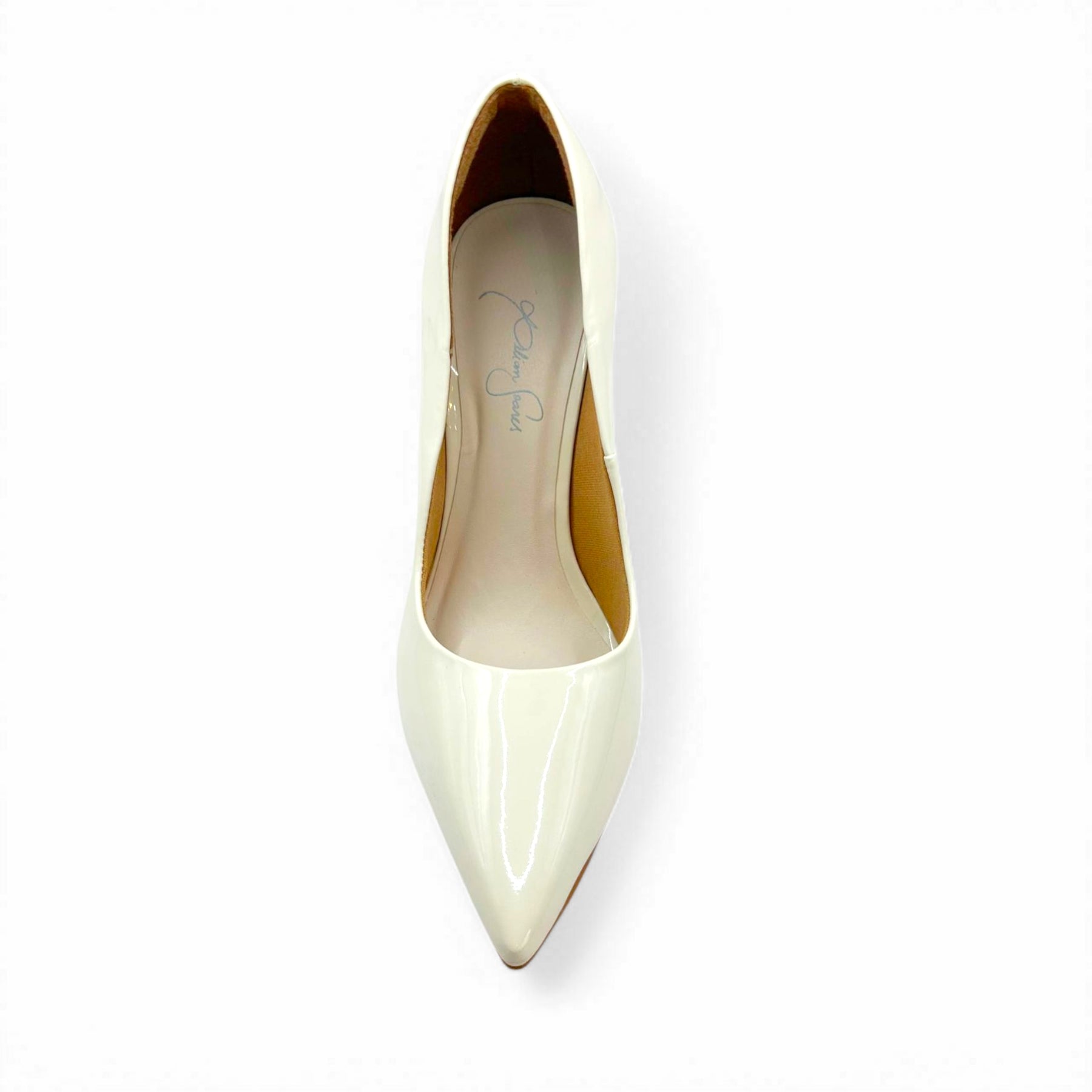 Scarpin Off White Verniz com Sola Vermelha Salto Alto - Lilian Soares