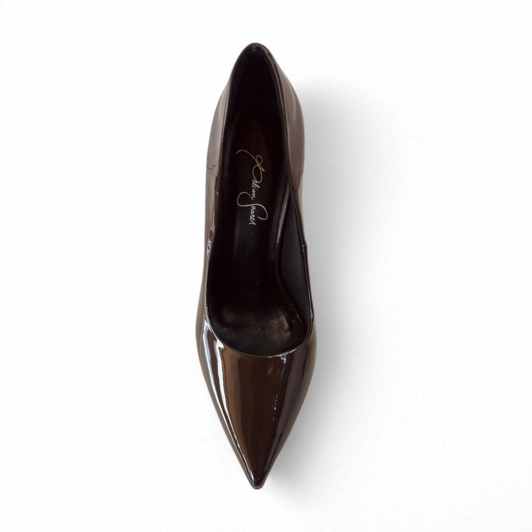 Scarpin Marrom Escuro Verniz Salto Alto - Lilian Soares