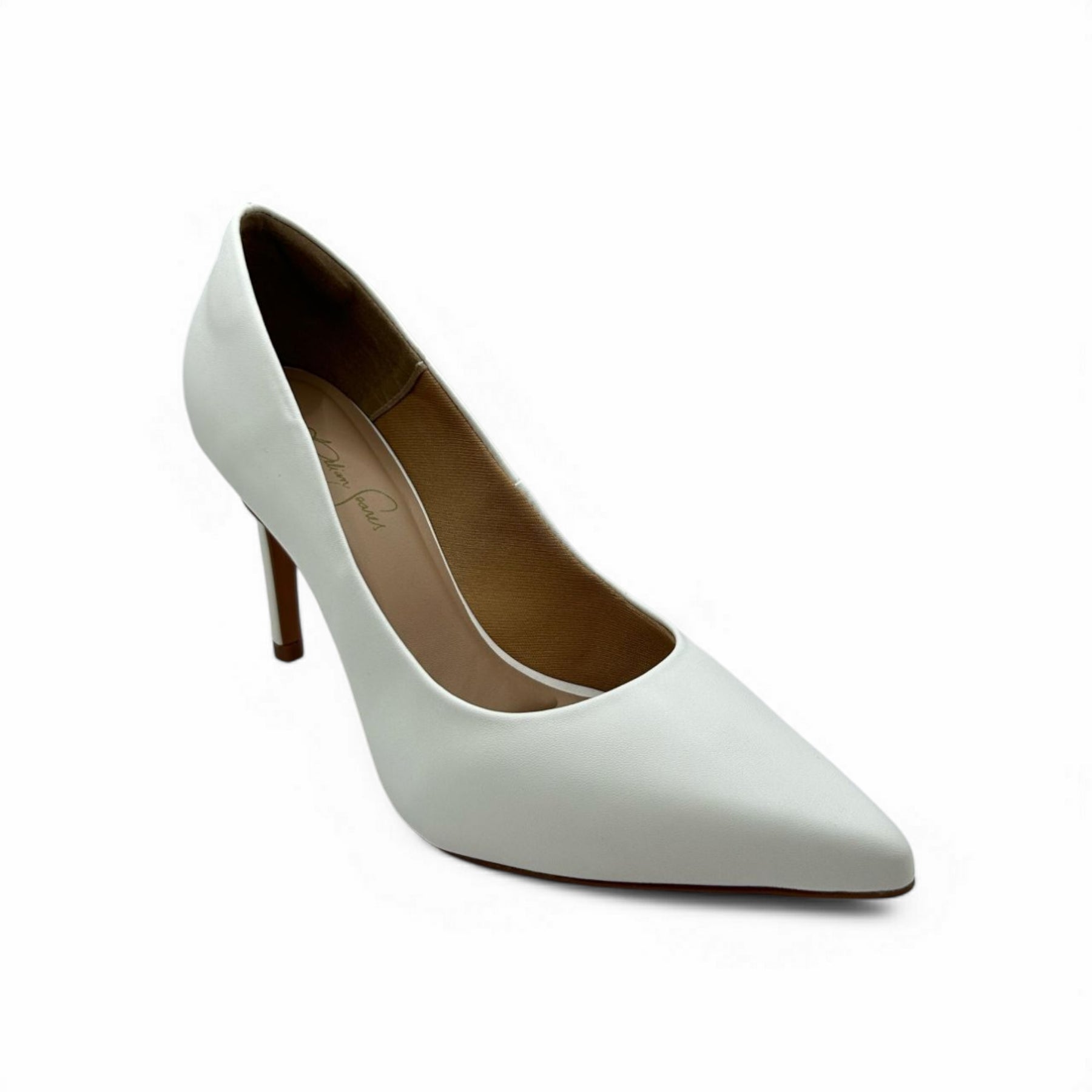 Scarpin Branco Salto Baixo - Lilian Soares