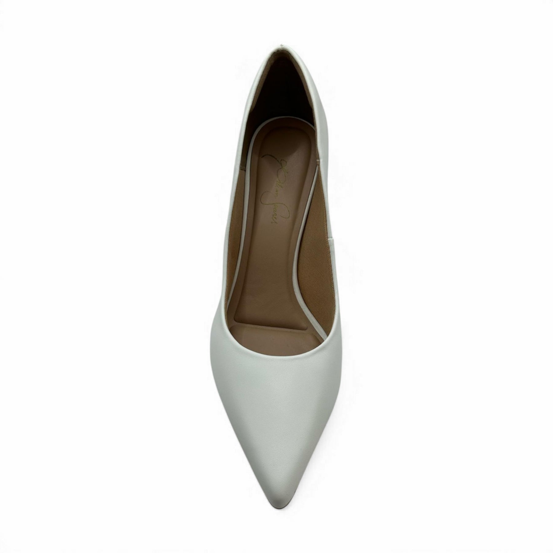 Scarpin Branco Salto Baixo - Lilian Soares