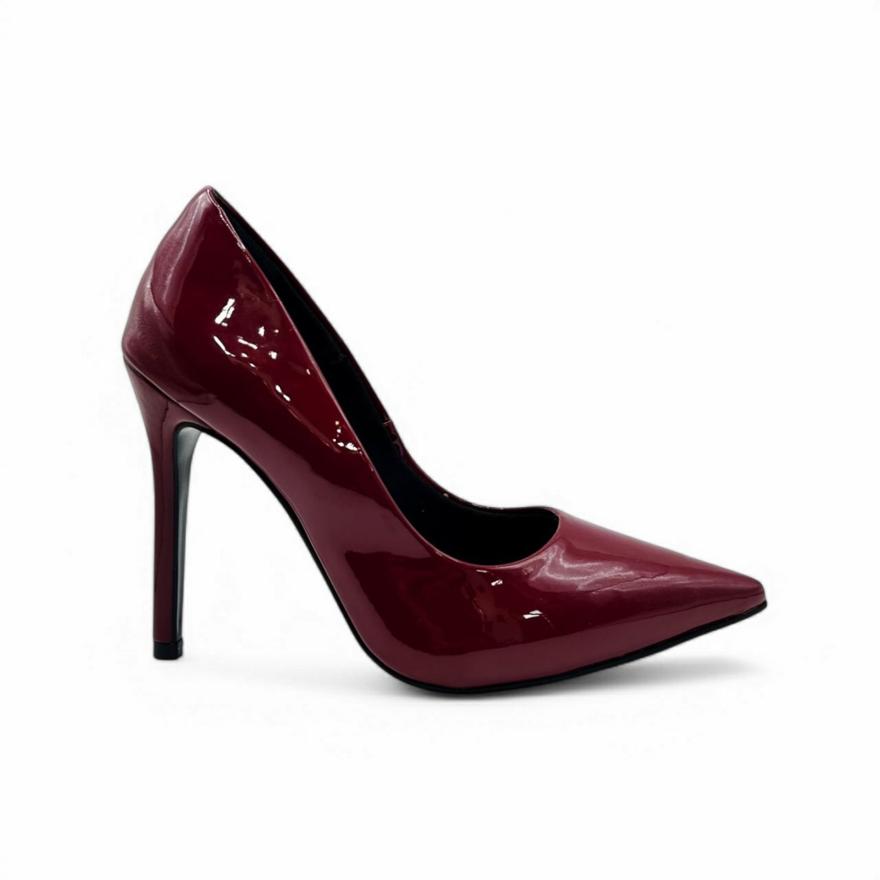 Scarpin Bordo Verniz Salto Alto - Lilian Soares
