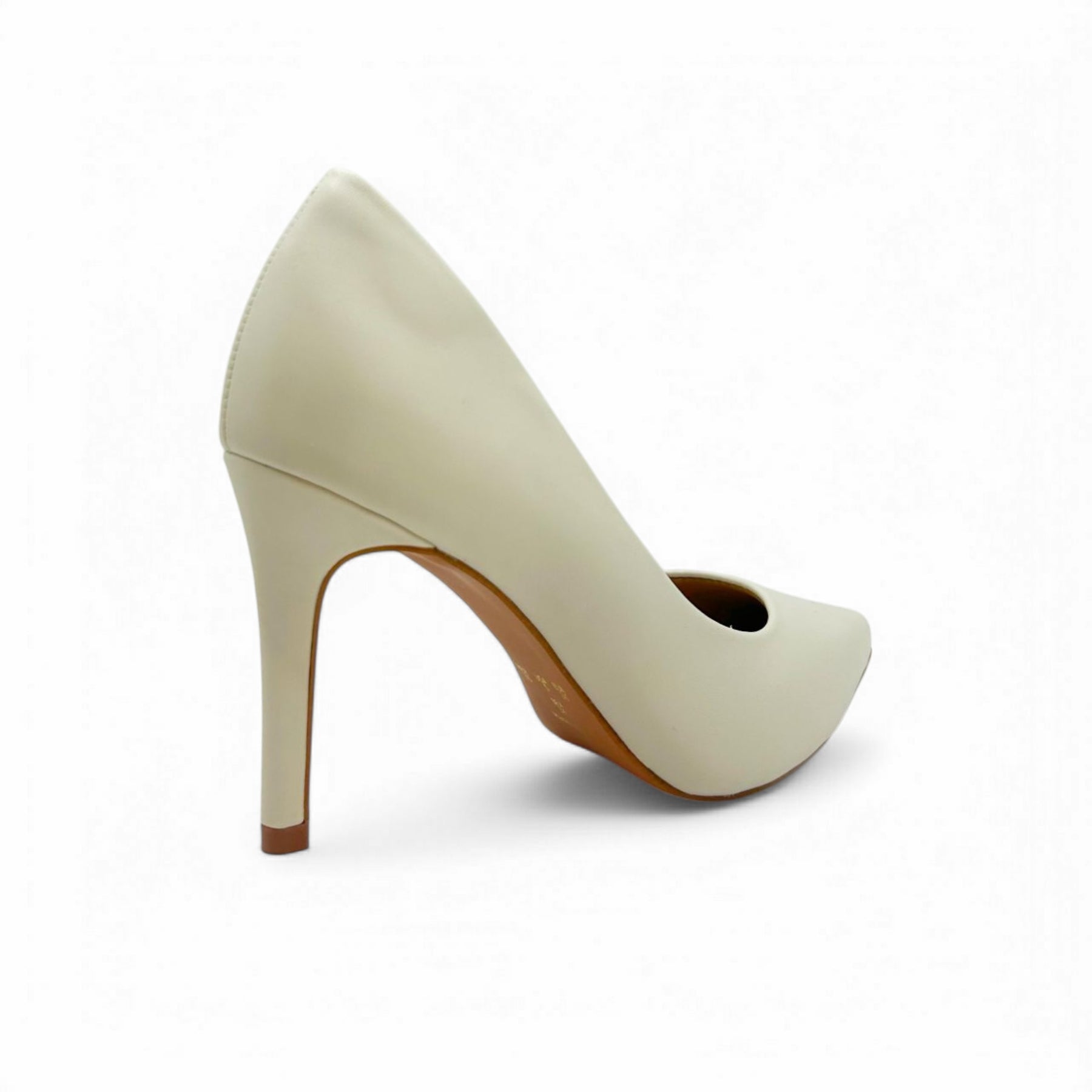 Scarpin Off White Salto Baixo - Lilian Soares