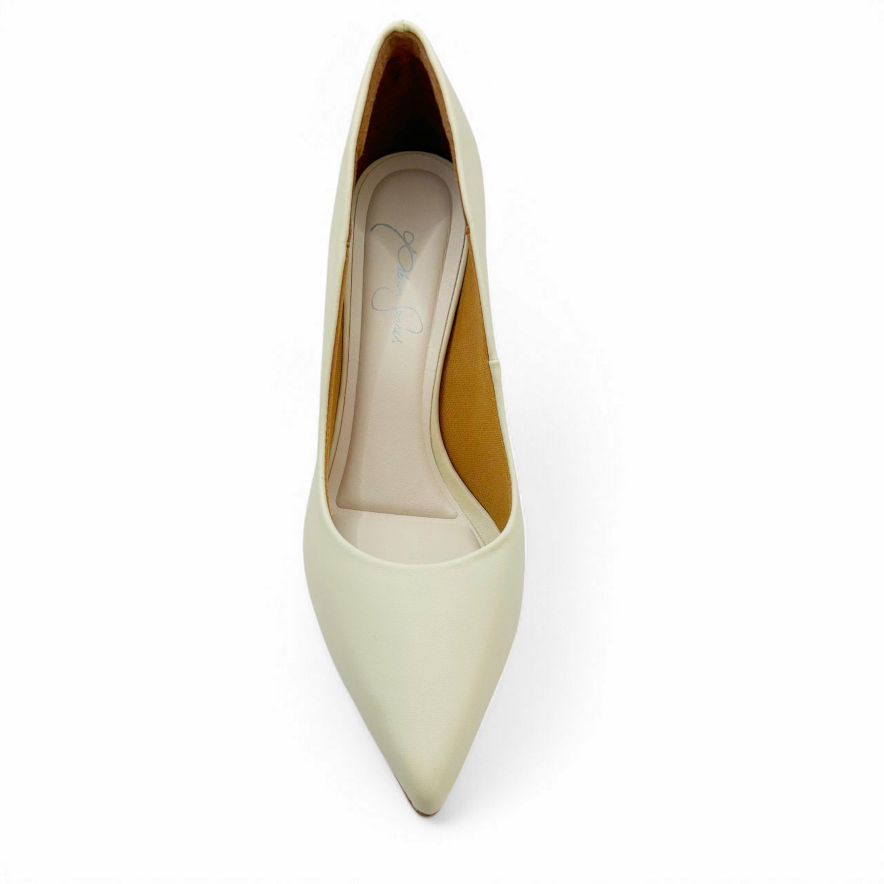 Scarpin Off White Salto Baixo - Lilian Soares