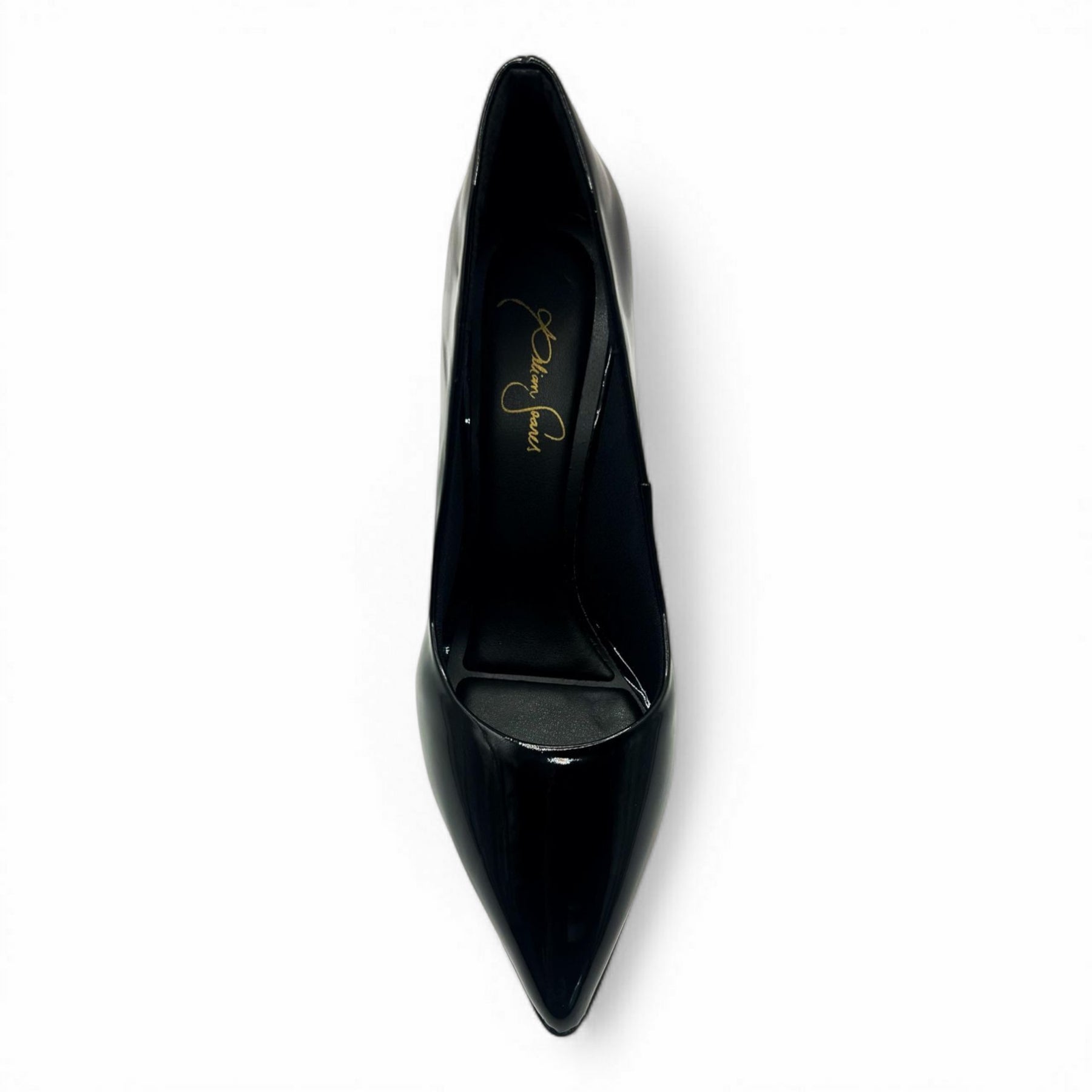 Scarpin Preto Verniz com Sola Vermelha Salto Baixo - Lilian Soares