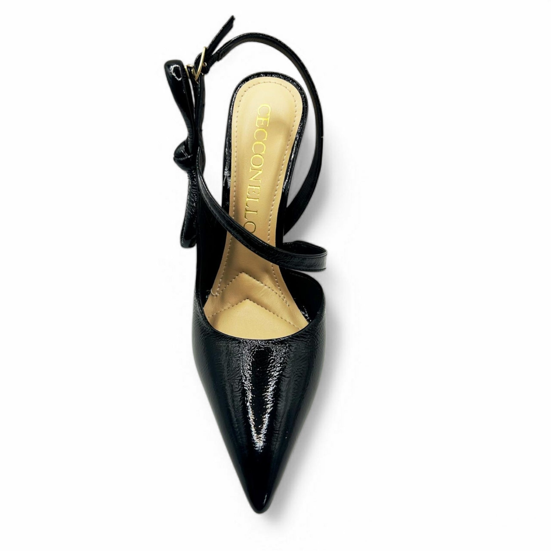 Scarpin Chanel Preto com Laço Cecconello - Lilian Soares
