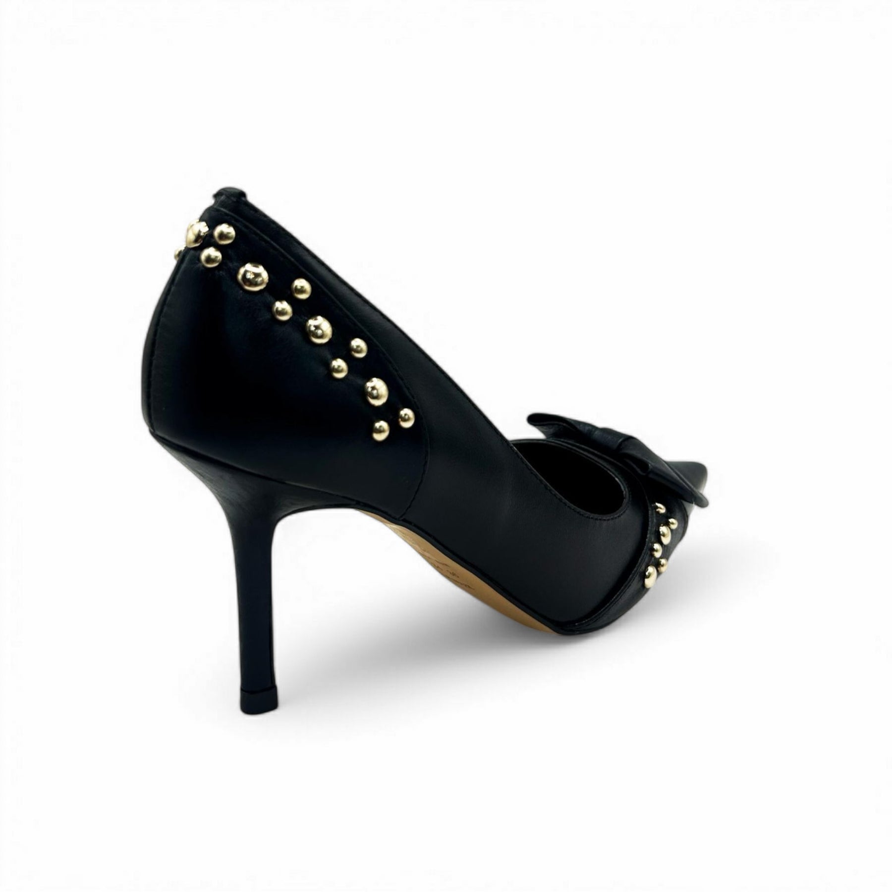 Scarpin Preto com Ilhós e Laço Lilian Soares