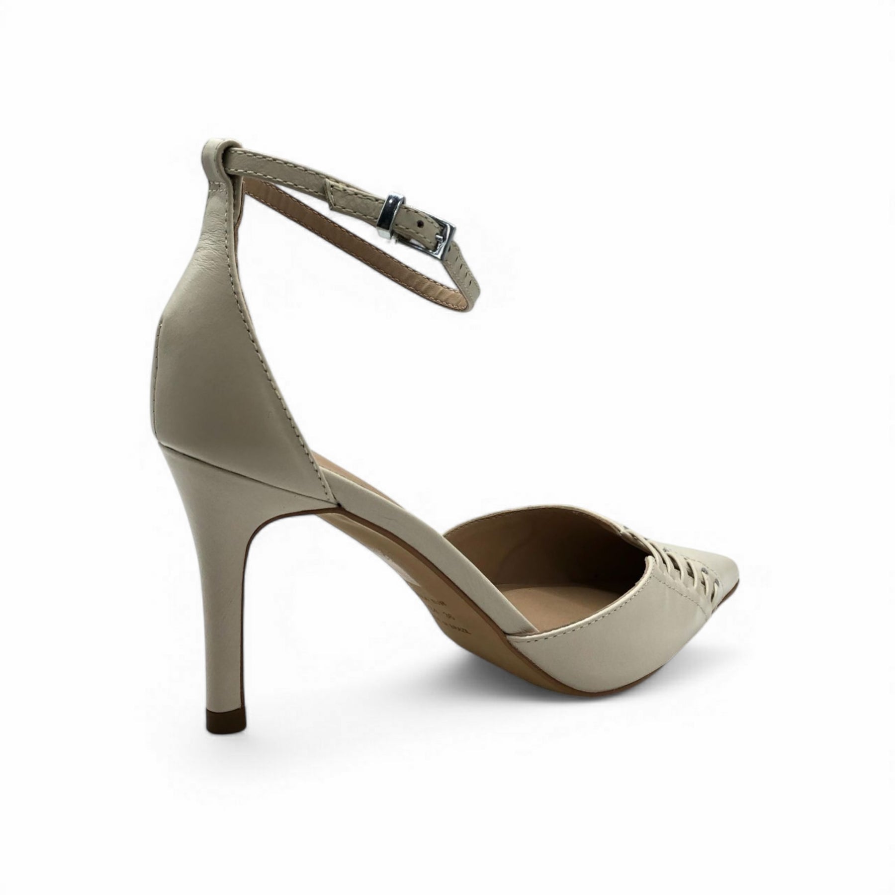 Scarpin Chanel Corset Off White Salto Baixo - Lilian Soares