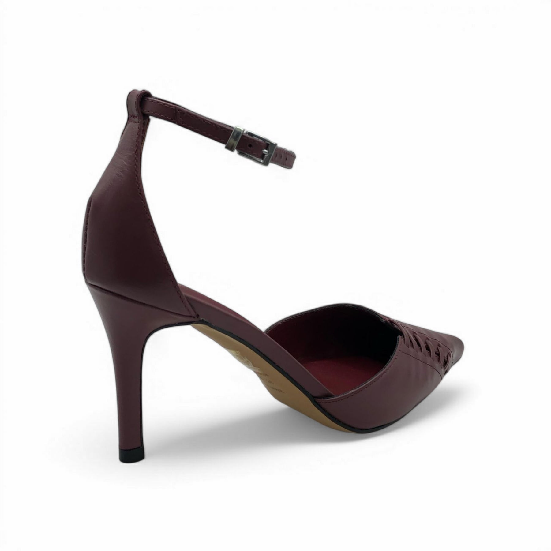 Scarpin Chanel Corset Cereja Salto Baixo - Lilian Soares