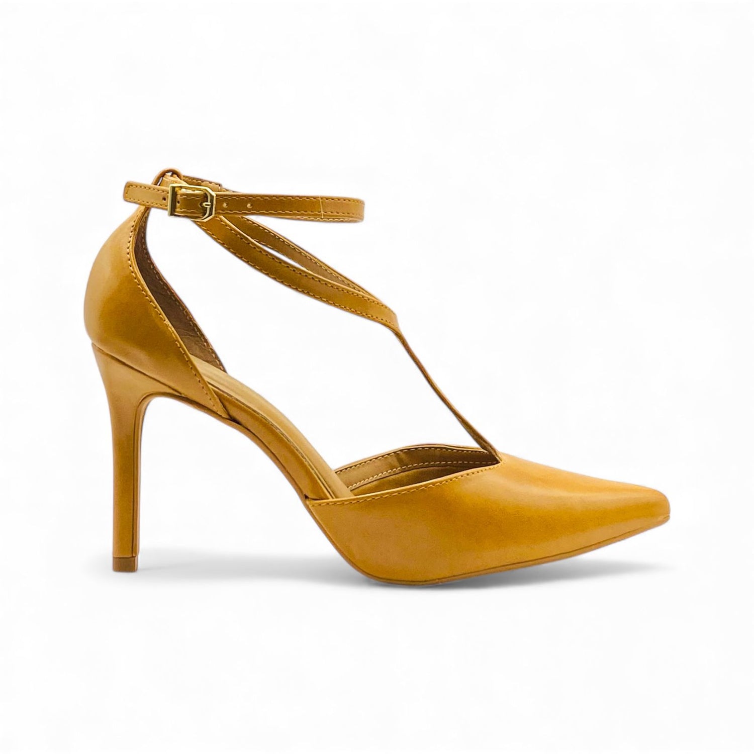 Scarpin Caramelo com Tornozeleira - Lilian Soares