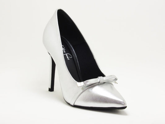 Scarpin Prata com Laço