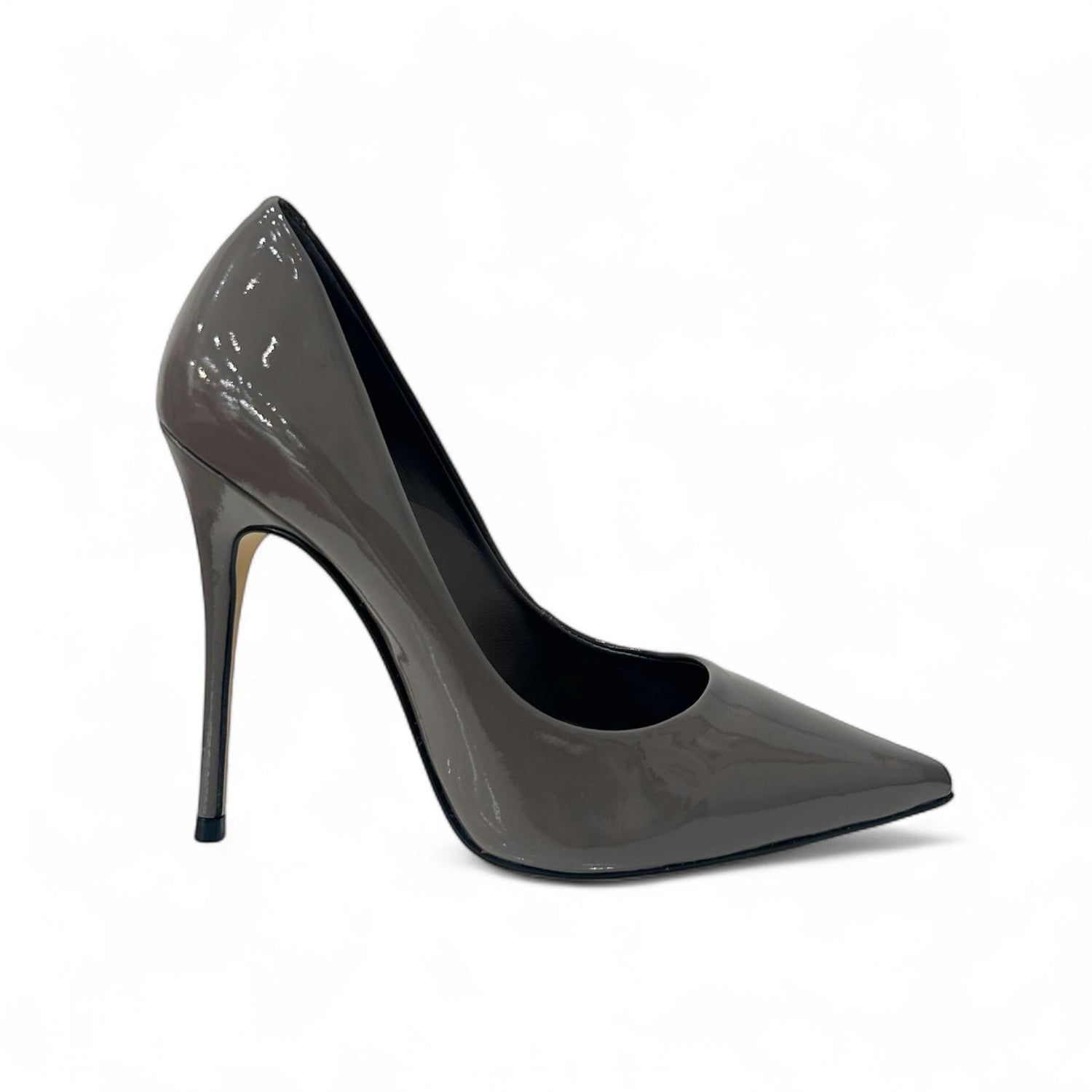 Scarpin Cinza Grafite Verniz Carrano - Lilian Soares