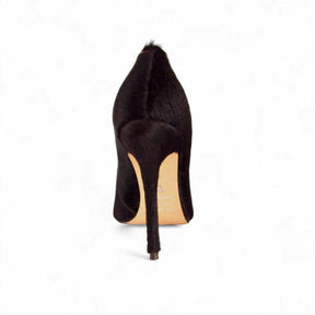 Scarpin Marrom Escuro com Pelos Carrano - Lilian Soares