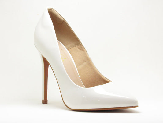 Scarpin Novo Off White Verniz - Salto 11cm - Lilian Soares