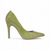 Scarpin Novo Verde Verniz Salto 9cm - Lilian Soares