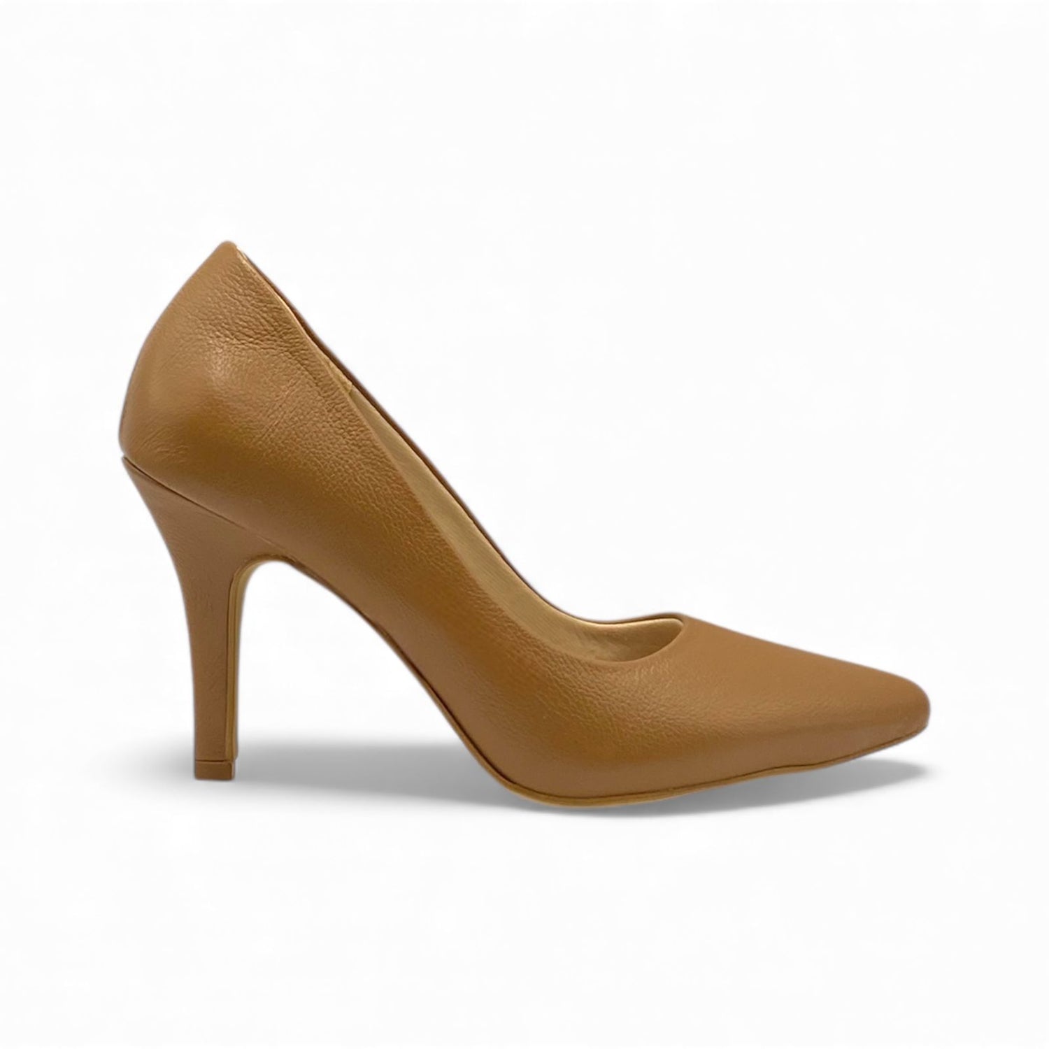 Scarpin Caramelo Couro Essencial Salto 9 cm - Lilian Soares