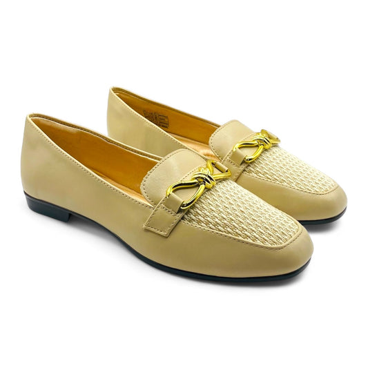 Loafer Nude com Fivela Confort - Lilian Soares