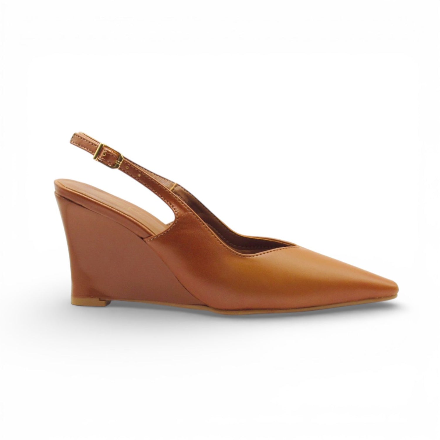 Scarpin Slingback Caramelo - Lilian Soares