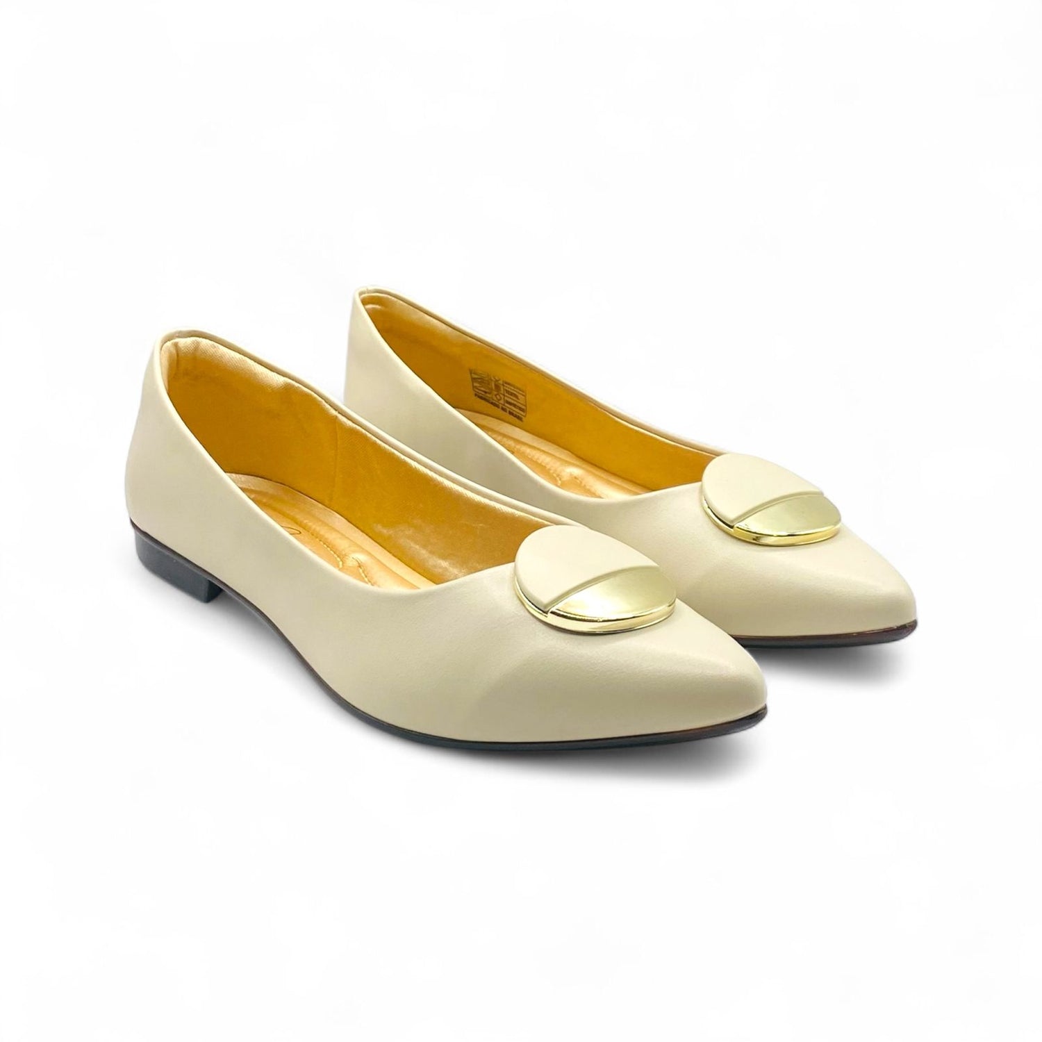 Sapatilha Off White Confort com Fivela