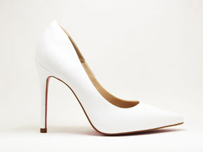 Scarpin Novo Branco com Sola Vermelha - Salto 11cm - Lilian Soares