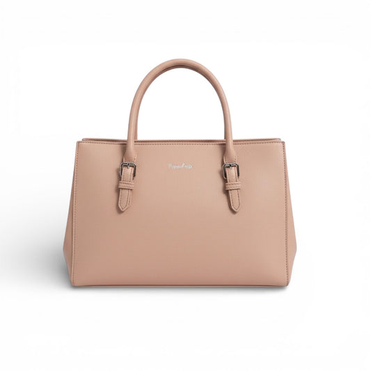 Bolsa Rosa com Fivelas - Lilian Soares