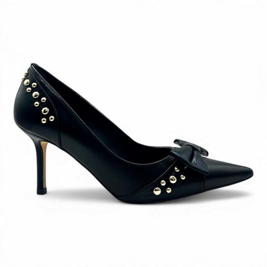 Scarpin Preto com Ilhós e Laço Lilian Soares