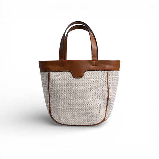 Bolsa Palha Natural Off White - Lilian Soares
