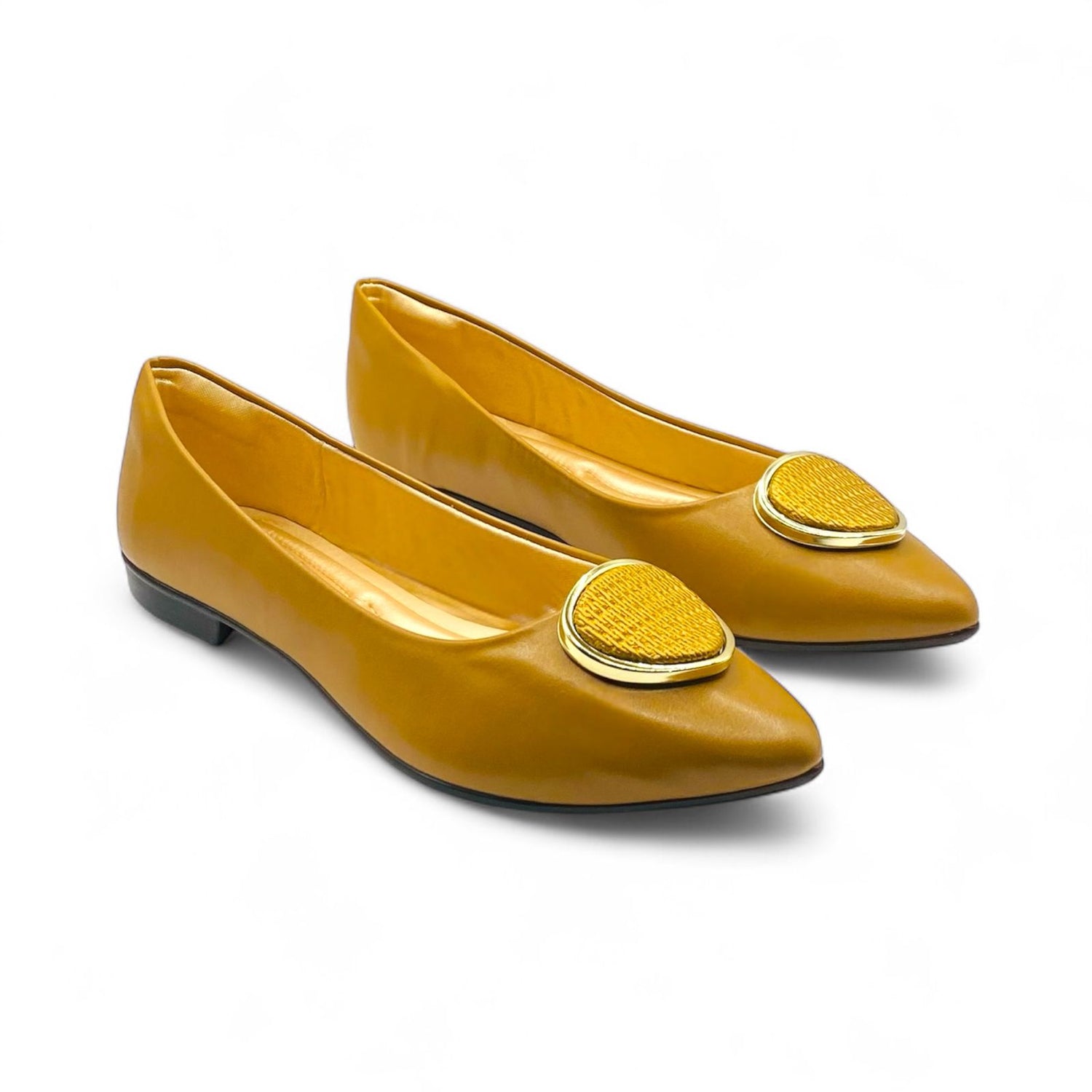 Sapatilha Capuccino Fivela Bronze - Lilian Soares