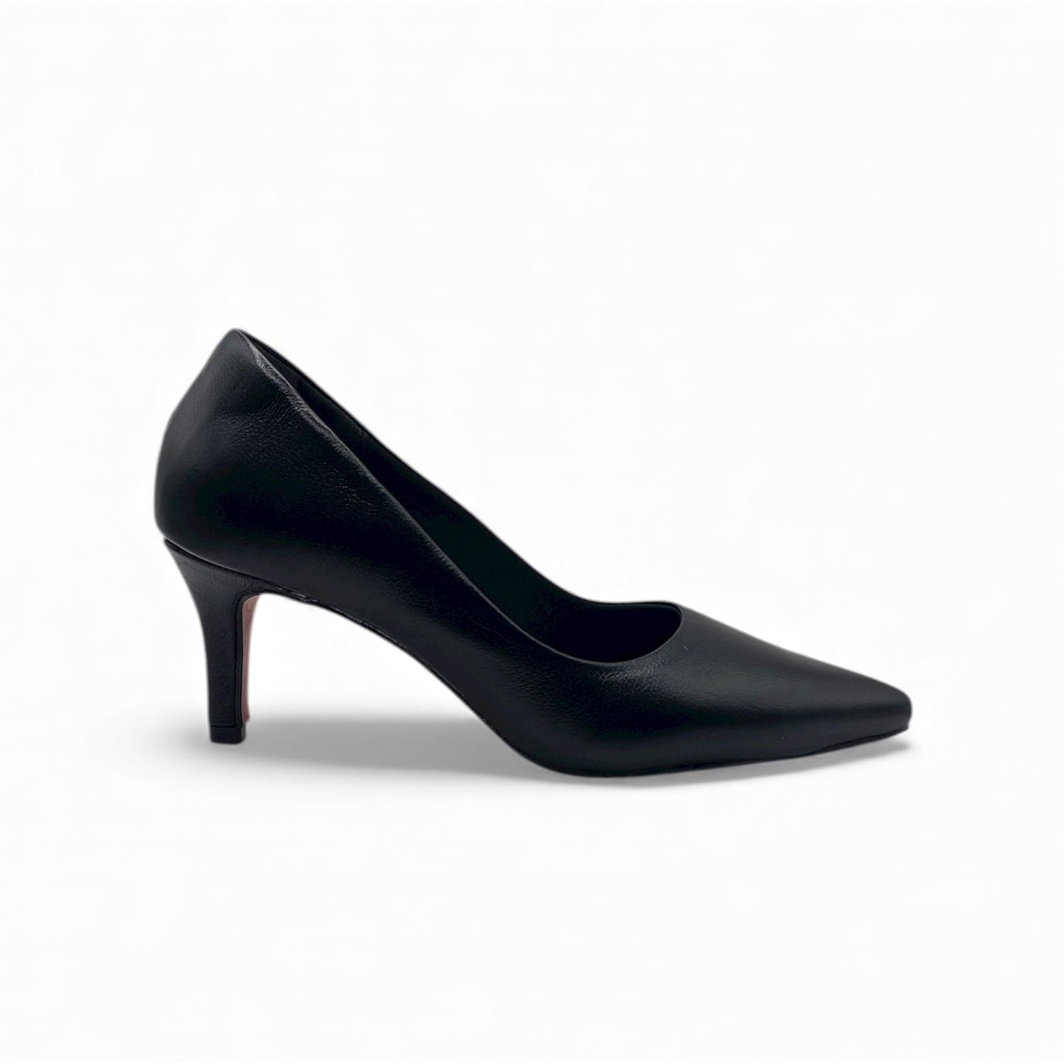 Scarpin Preto Couro Essencial Salto 5 cm - Lilian Soares