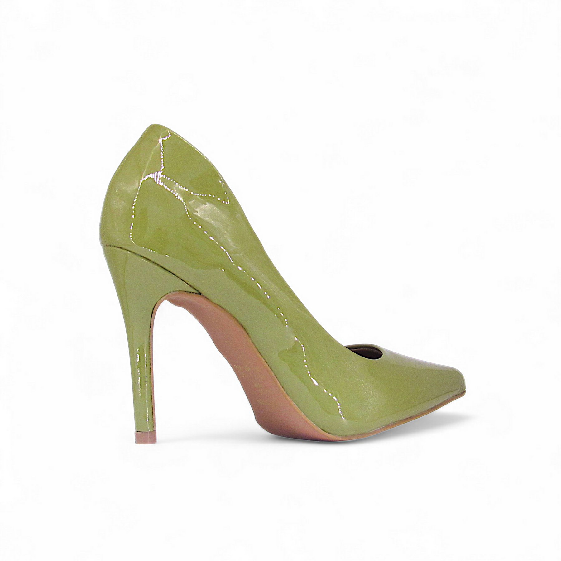 Scarpin Novo Verde Verniz Salto 9cm - Lilian Soares