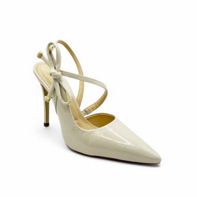 Scarpin Chanel Off White com Laço Cecconello - Lilian Soares
