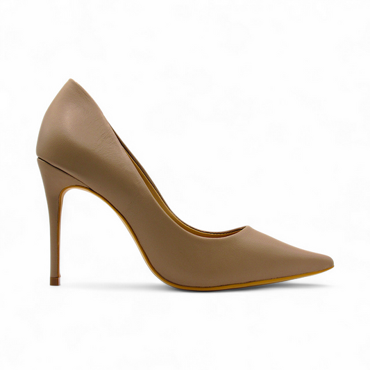 Scarpin Cinza Taupe - Lilian Soares by Michelle Bolsonaro