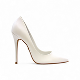 Scarpin New Branco Couro Carrano - Lilian Soares