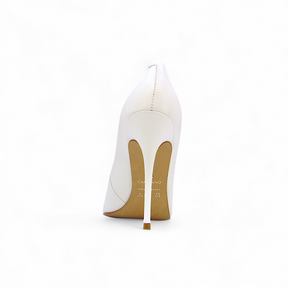 Scarpin New Branco Couro Carrano - Lilian Soares