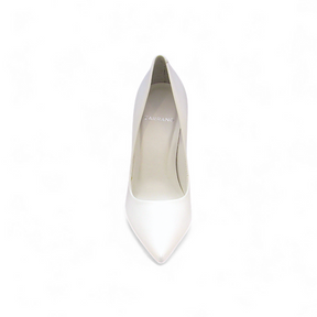 Scarpin New Branco Couro Carrano - Lilian Soares