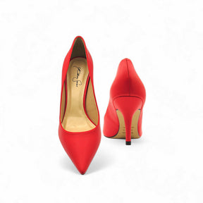 Scarpin Cherry Red Salto Baixo Premium - Lilian Soares