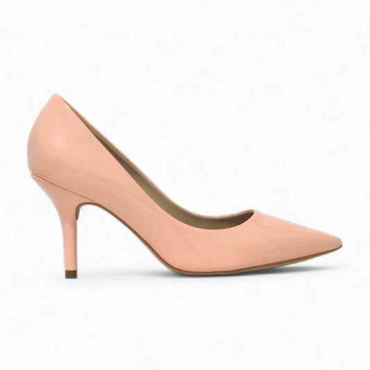 Scarpin Pêssego Verniz Salto Baixo Premium - Lilian Soares