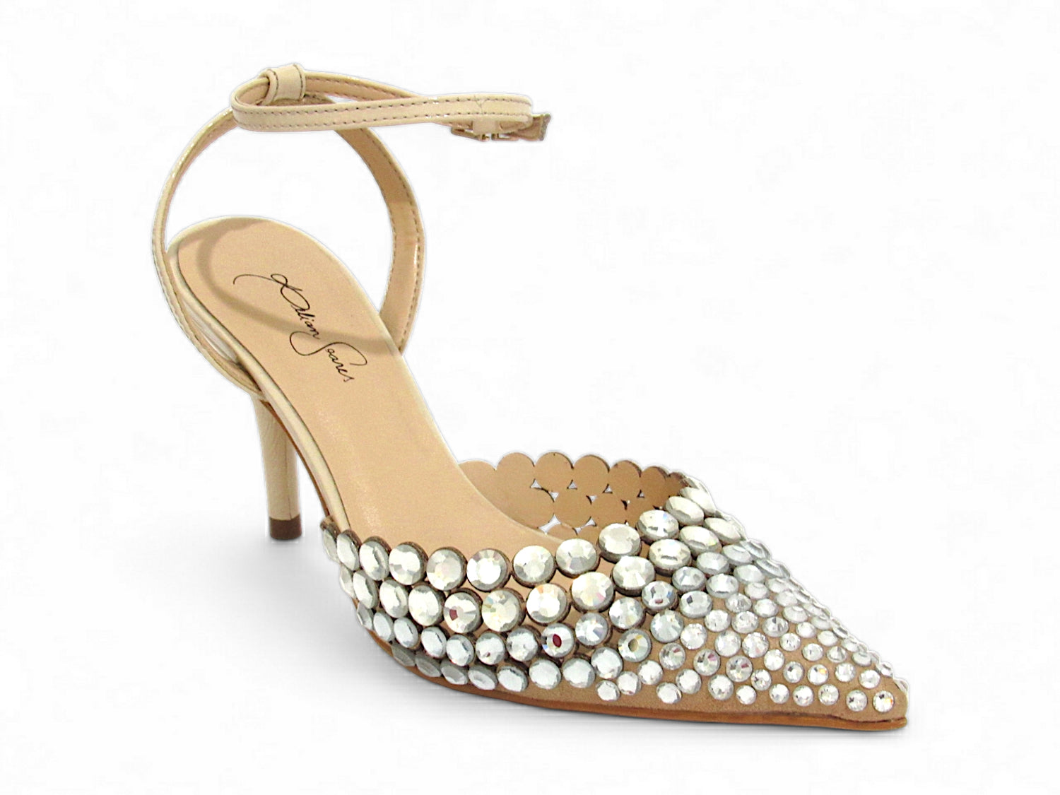 Scarpin Gotas de Cristal Off White Premium - Lilian Soares