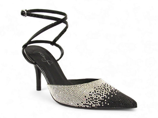 Scarpin Chanel Chuva de Cristais Preto Premium - Lilian Soares