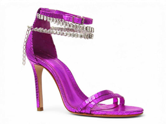 Sandália Fuchsia Metalizada Schutz - Lilian Soares