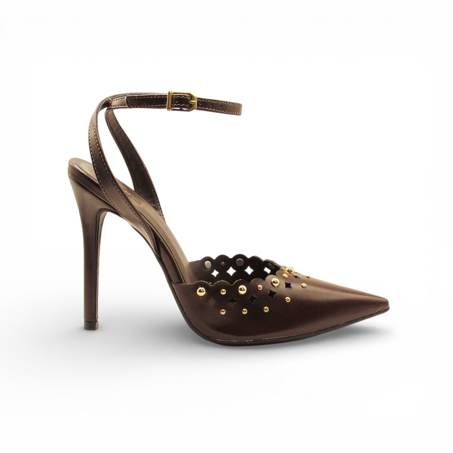 Scarpin Chanel Marrom com Ilhós - Lilian Soares