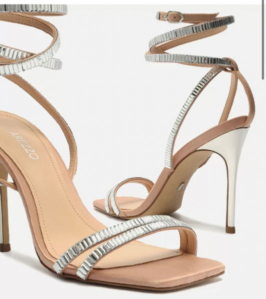 Sandália Nude Rose Cristal Arezzo - Lilian Soares