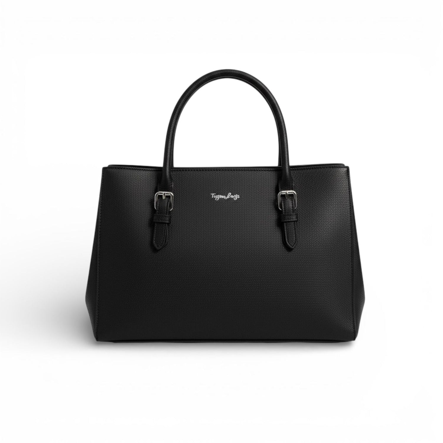 Bolsa Preta com Fivelas - Lilian Soares