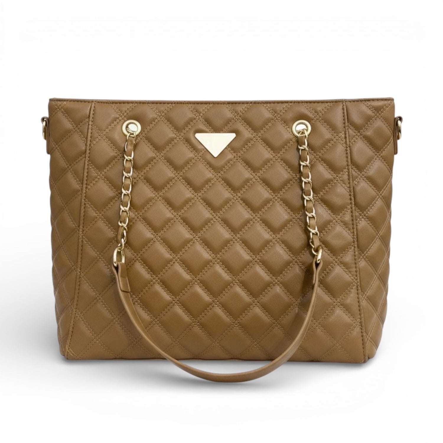 Bolsa Bag Caramelo com Metalassê Alça Corrente  - Lilian Soares