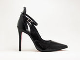 Scarpin Preto Verniz com Tornozeleira