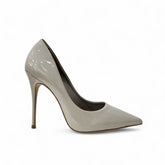 Scarpin Cinza Claro Verniz Carrano - Lilian Soares