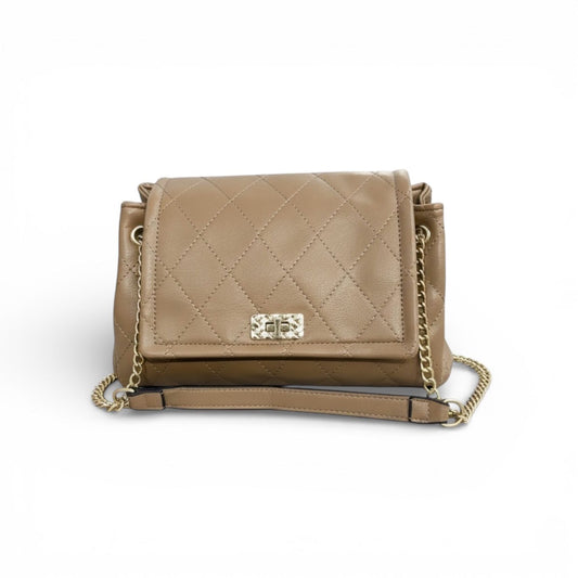 Bolsa Caramelo em Matelassê com Correntes - Lilian Soares