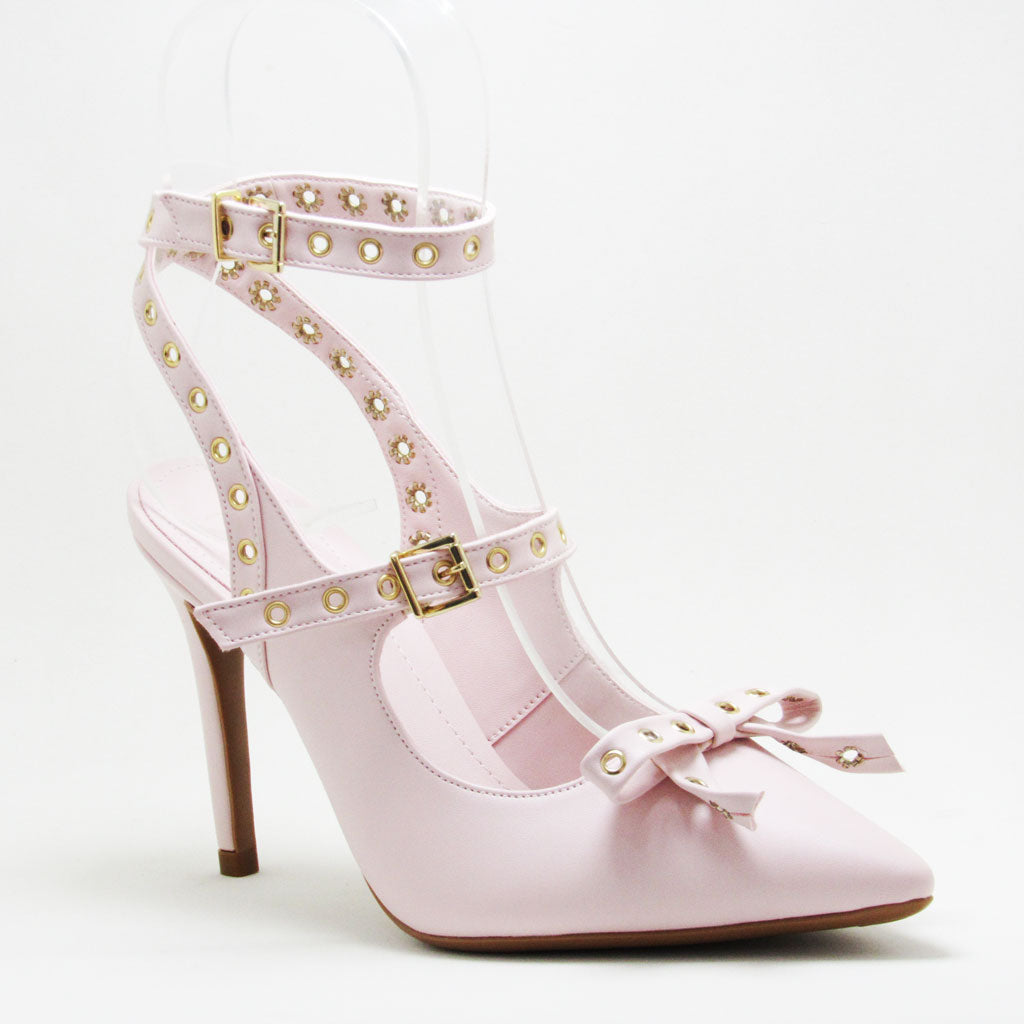 Scarpin Chanel Rosa com Detalhes em Ilhós- Lilian Soares