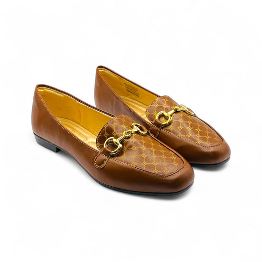 Loafer Monograma Marrom Confort - Lilian Soares
